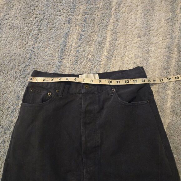 Vuja De Men's Mad In Japan Denim Cut Out  Jeans Shorts (30 Waist) Black - Picture 6 of 7